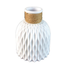 Florero de CeráMica de ImitacióN Jarrones de PláStico DecoracióN del Hogar Contenedor de Planta Verde una