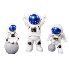 Estatuetas de Astronauta NóRdica Modelo de Resina  Mesa Ornamentos Sala de Estar FaçA Você Mesmo AcessóRios Modernos de DecoraçãO para Casa Azul