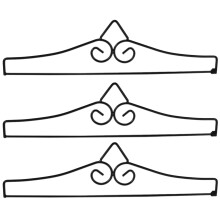3 Piezas Colgante de Pared de Bandera de JardíN Soporte de Hierro Recubierto en Polvo Soporte de Bandera Soporte para Banderas Calendario Toallas