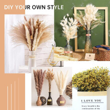 Pampas Grass Dried 46 Piece Set Dried Flowers, Pampas Grass Decoration, Natural Dried Flowers, Bouquet, Arrangement