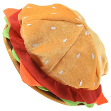 Grappige Hamburger Hoed, Leuke Fast Food Hamburger Hoed, Pizza Feestartikelen Decoraties, Crazy Silly Hoed voor Halloween