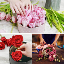 6 PièCes SéRies Blocs de Mousse de Fleurs, Mousse Florale SèChe Ronde de 6,5 Pouces pour Fleurs Artificielles, pour Fleurs D'AlléE de Mariage,