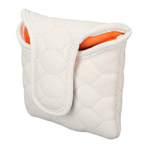 Square PU Putter Headcover White 2