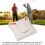 Square PU Putter Headcover White 18