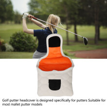 White Durable Golf Putter Cover