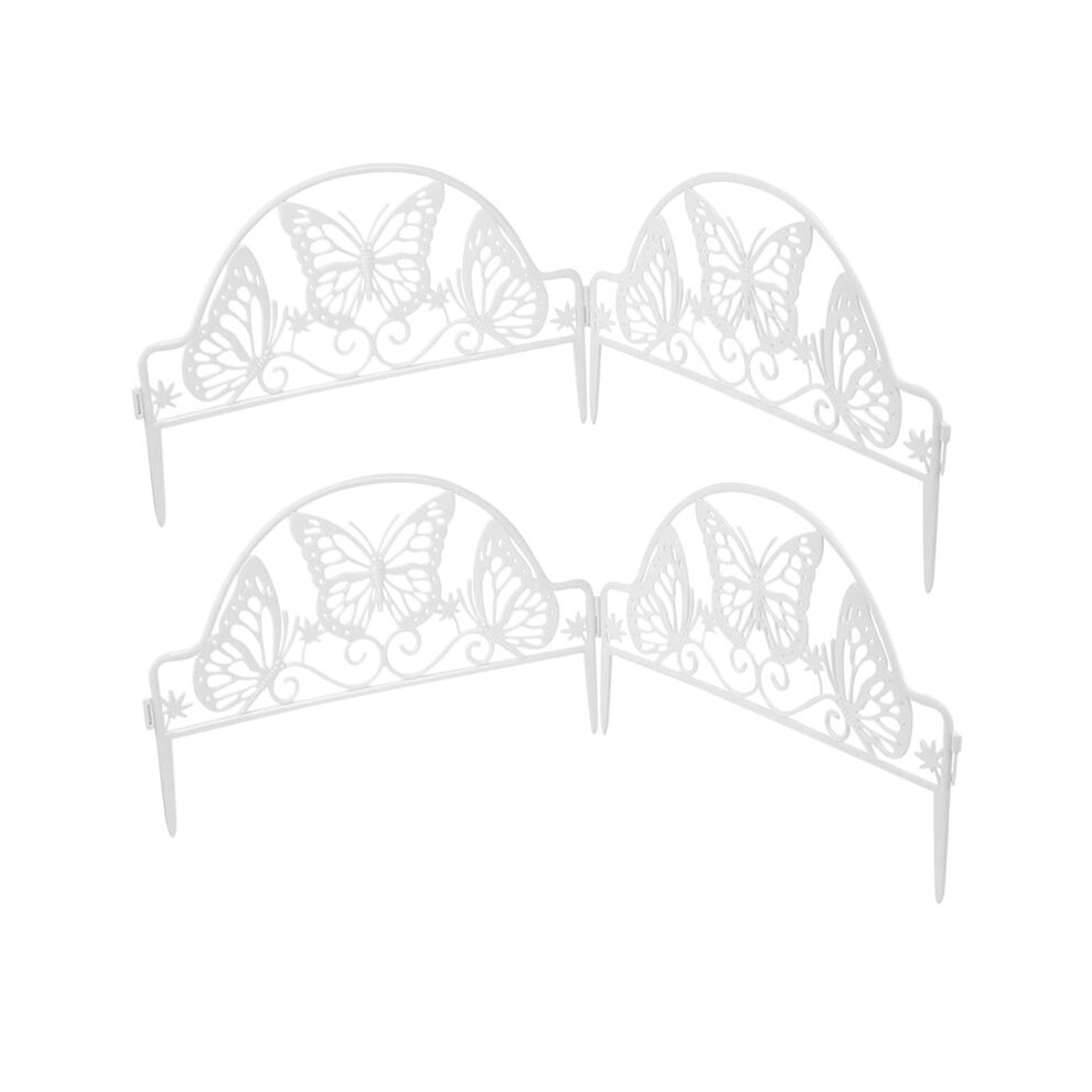 4Pcs Outdoor Fence Garden Fence Border Fence Ornament Lawn Fence Christmas Tree Ornaments Edging Borders 6031048136981