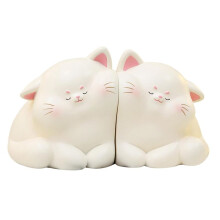 Cat Decorative Book Ends,Unique Bookends to Hold Books,Resin Book Holder Stopper for Home Decor Bookshelf Office Desk