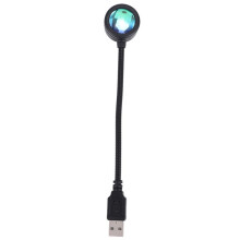 LED USB Sunset Lamp Night Light Projector Birthday Party Decoration Portable Mood Light for Bedroom Living ,Sunset Red
