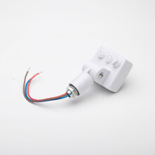 AC85-265V IP65 Motion Sensor Adjustable PIR  Ultrathin LED Light PIR Outdoor Motion Sensor Detector,10Mm White