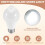 85-265V E27 PIR Motion Sensor Lamp 12W Bulb with Motion Sensor Infrared Motion Detector Security Light White Light 3