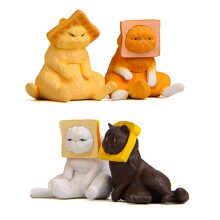 12 Pcs Cat Ornaments Dinning Table Decor Cars Toys Decoraciones Decor for Kittens