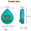 Silent Non-Ticking Battery Operated Shower Timer, Waterproof Digital Timer, Small Size Cute Timer Green 6