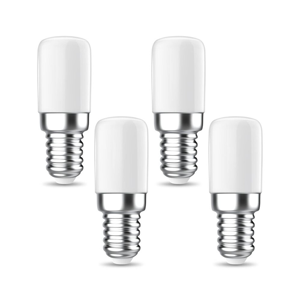 Semoic Fridge Bulb, 1.5W E14 Led Light Bulb, 150Lm Warm White 3000K Saving Light Bulbs, For Fridge, Cooker Hood 4 Pack