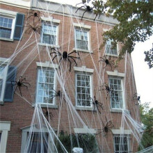 50cm Black Spider Halloween Decoration Haunted House Prop Indoor Outdoor Decor