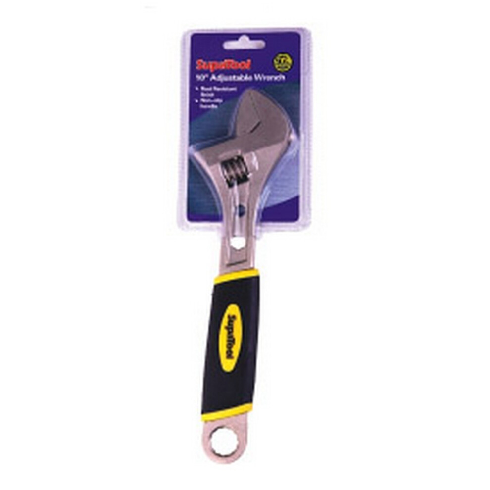  - Supatool Adjustable Wrench With Power Grip Silver (250mm) - Image 3