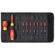 Wiha Softfinish Electric Slimvario Screwdriver Set, 10 Piece