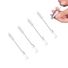 4 Pack DoubleHead Piping Tip Cleaning Brush Set for Cake Decorating Nozzles and Pastry Bags