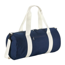 (One Size, French Navy/Off White) Bagbase Original Barrel Bag