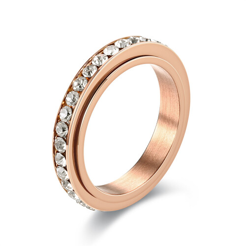 Drehbarer Anti-Stress-Ring PinkGold