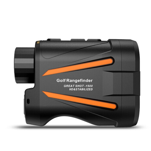 Laser Rangefinder with 1800m Precision, 6X Optical Zoom Black