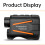 Laser Rangefinder with 1800m Precision, 6X Optical Zoom Black 5