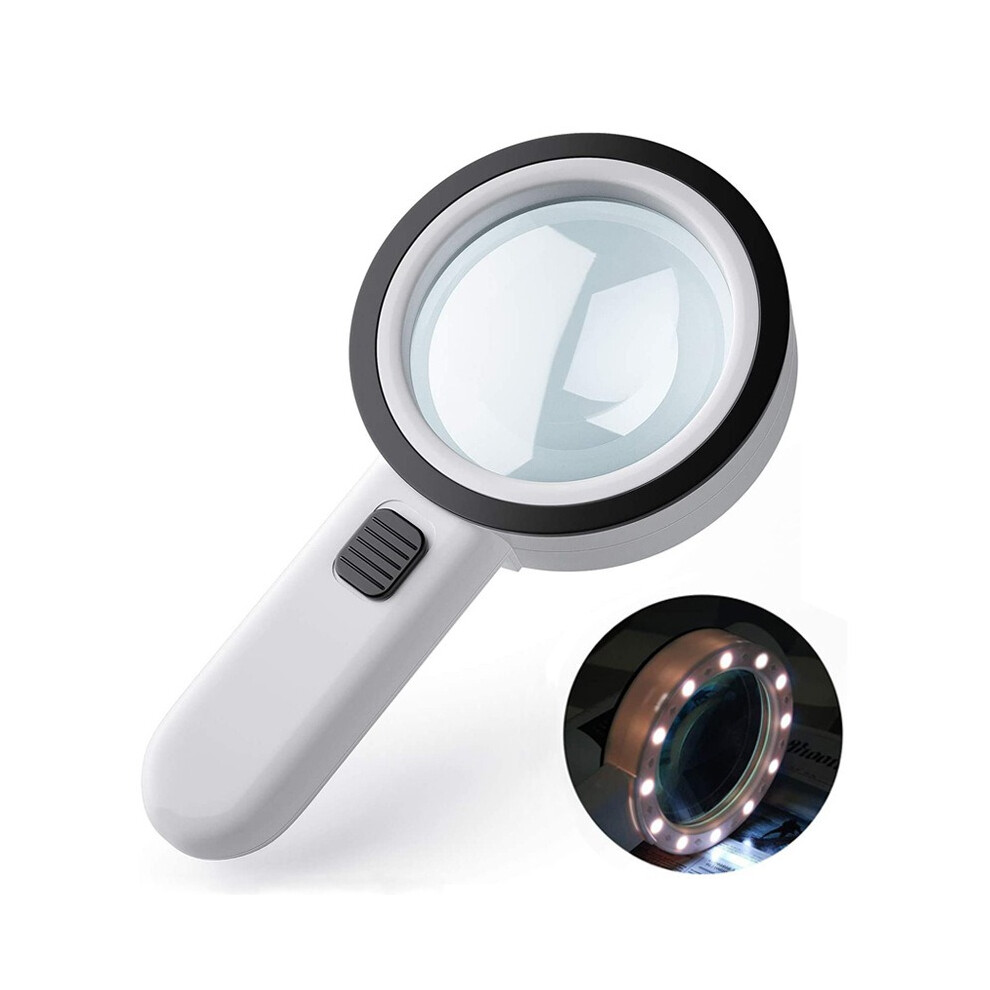 Inf 30X Double Layer Optical Led Illuminated Magnifier For Reading, Hobbies & Inspection 85Mm
