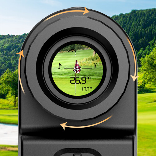 Laser Rangefinder with 1800m Precision, 6X Optical Zoom Black 1