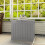 Outsunny Outsunny 93L Plastic Garden Storage Box, Storage Container w/ Handles Khaki 9