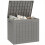 Outsunny Outsunny 93L Plastic Garden Storage Box, Storage Container w/ Handles Khaki 2
