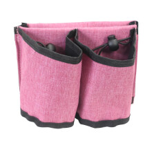 Suitcase Handle Cup Holder with Adjustable Straps and Dual Holders Travel Luggage Organizer Pink