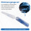 Plastic Feeler Gauge 0.05mm to 3mm Metric -Measuring Tool 21 Leaf 6