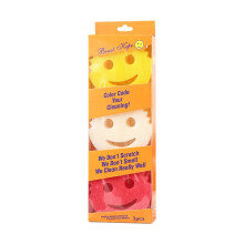 3PCS Dish Scrubber Non-Scratch Cleaning Sponges Kitchen Bathroom Multi-Surface Dual-Sided Dish Sponges for Scrubbing,B