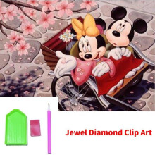 Mickey Jewel Diamond Clip Art Animation Comic Diy Home Wall Decoration