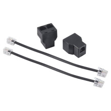 2 STKS RJ11 Telefoonkabel Splitter 15 cm Kabel 6P4C 2 Poorten Telefoonkabel Splitter Adapter
