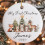 Baby's First Christmas Ornament  Ceramic Keepsake with Custom Name and Year Holiday Gift 1