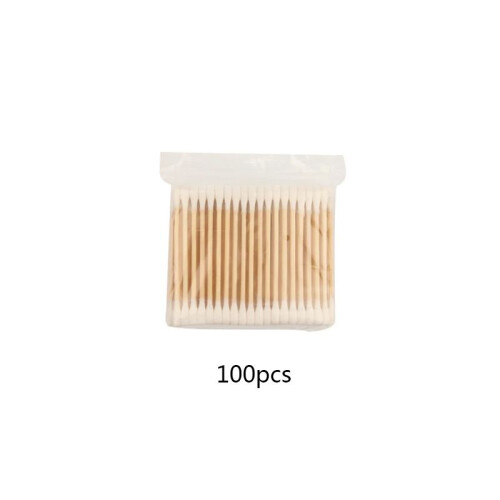(100pcs/Bag)30100 Microcepillos Desechables Ultrapequeños de Algodón Sin Pelusa Brotes de Madera