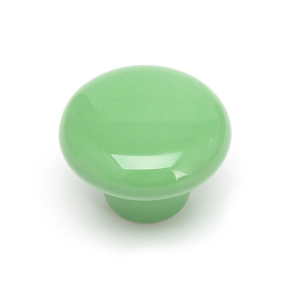 (Green, S) Candy Round Color Furniture Knobs Ceramic Drawer Knob Cabinet Pulls Cabinet Closet Cupboard Pull 695182779518