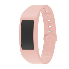 (Pink,L)Soft Rubber Replwatch Strap Solid Color Fashion Simple Daily Material Tpu