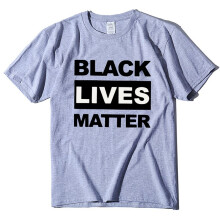 (Light Gray,L)Black Lives Matter Anti Racism T Shirt Retro Hipster Men Women Cool Top Unisex