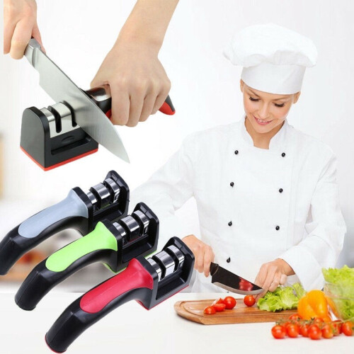 2 For Stages Kitchen Knife Sharpener Sharpening Stone Carbide Tools Ceramic