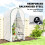 Outsunny Outsunny Mini Greenhouse, Small Greenhouse with PE Base, White 4