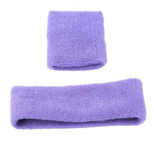 (Violet)Headband Wrist Strap Plush Sports Carrying Sweat Wicking Moisture Absorption