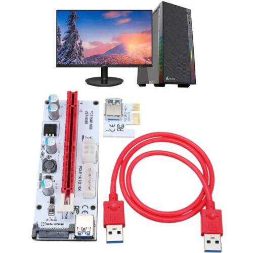Graphics Card Converter Usb Extension Cable Adapter Computer Accessory Tool 1