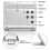 Digital Travel Alarm Clock - Foldable Calendar Temperature Timer LCD Clock Weather Forecast Clock Battery Powered 4