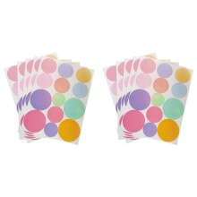 130Pcs Polka Dot Stickers Children Room Kindergarten Decorate Gift Wall Stickers Bedroom Decor Aesthetic Sticker