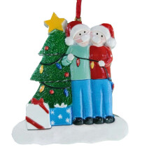 (Blue 2)2020 Christmas Tree Ornament Quarantine Family Xmas Lockdown Preorder Decoration