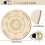 Star Pendulum Board Dowsing Divination Metaphysical Message Board Wooden Board with A Necklace, A 6