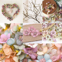 100St Multicolor Silk Artificiell Daisy Blomma för KronbröLlop Garland Dekoration DIY Scrapbooking Hantverk