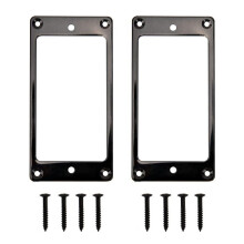 Reemplazo del Marco de la Cubierta del Anillo de Pastilla Humbucker de Metal Compatible con Guitarras EléCtricas de Montaje de Guitarra LP (Negro)