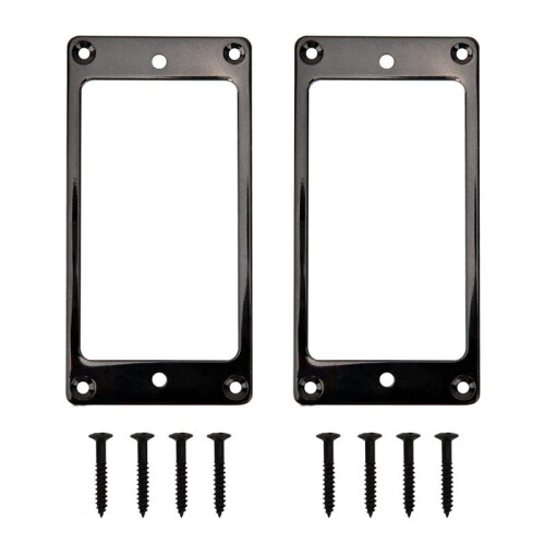 Metall Humbucker Pickup  Cover Rambyte Kompatibel med LP Gitarrmontering Elgitarrer (Svart)